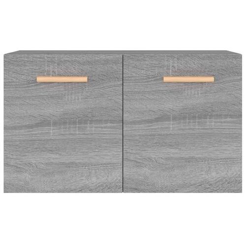 Vægskab 60x36,5x35 cm konstrueret træ grå sonoma-eg