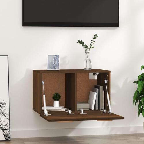 Vægskab 60x36,5x35 cm konstrueret træ brun egetræsfarve