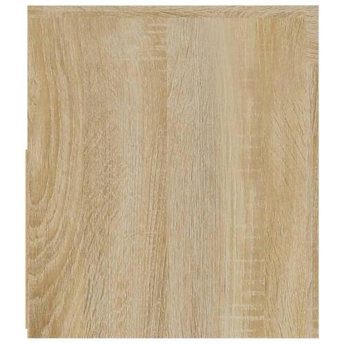 Sengeborde med LED-lys 2 stk. 60x35x40 cm sonoma-eg