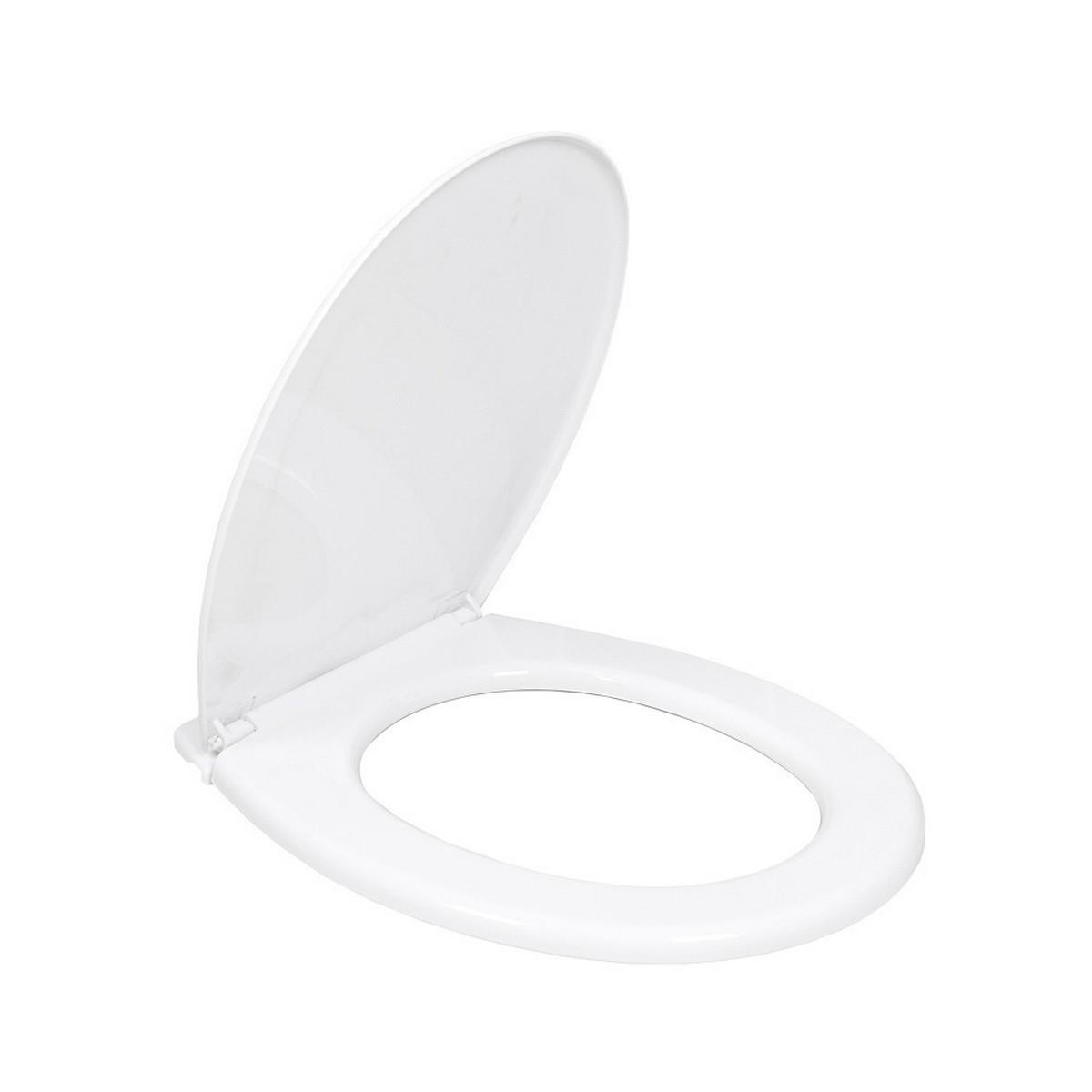 EDM Toiletlåg 01512 - Hvid PVC toilet sædedæksel