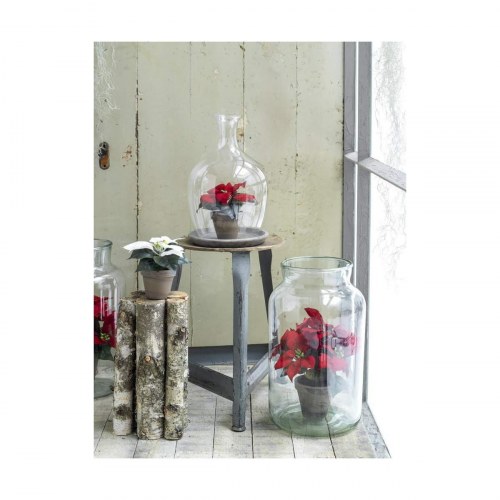 Mica Decorations kunstig julestjerne - rød PVC (dekorativ plante)