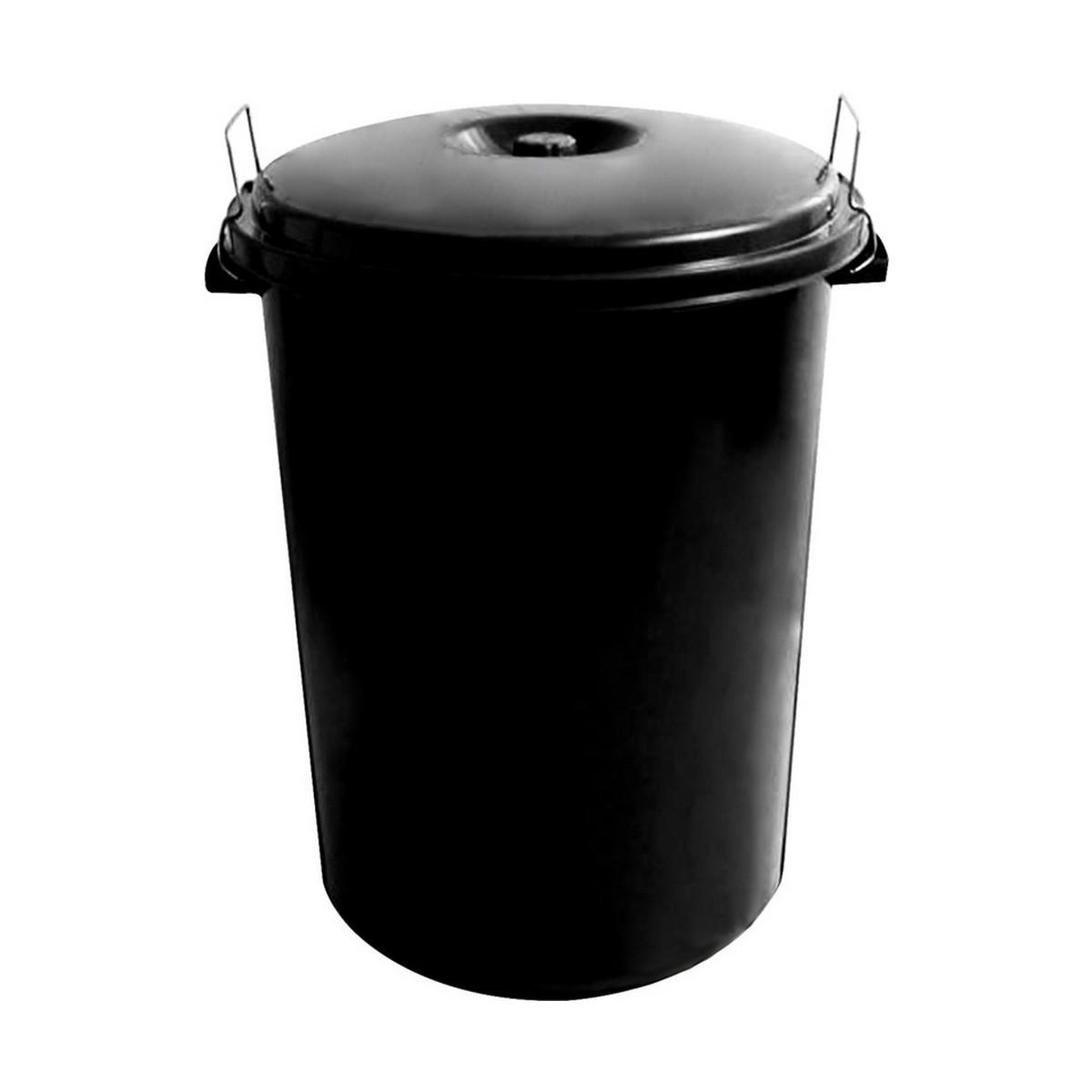 SP Berner skraldespand - sort plast, 100 L (uden låg)