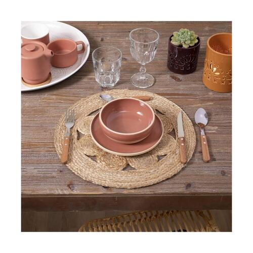 Dækkeserviet Secret de Gourmet Brun Jute (Ø 38 cm)