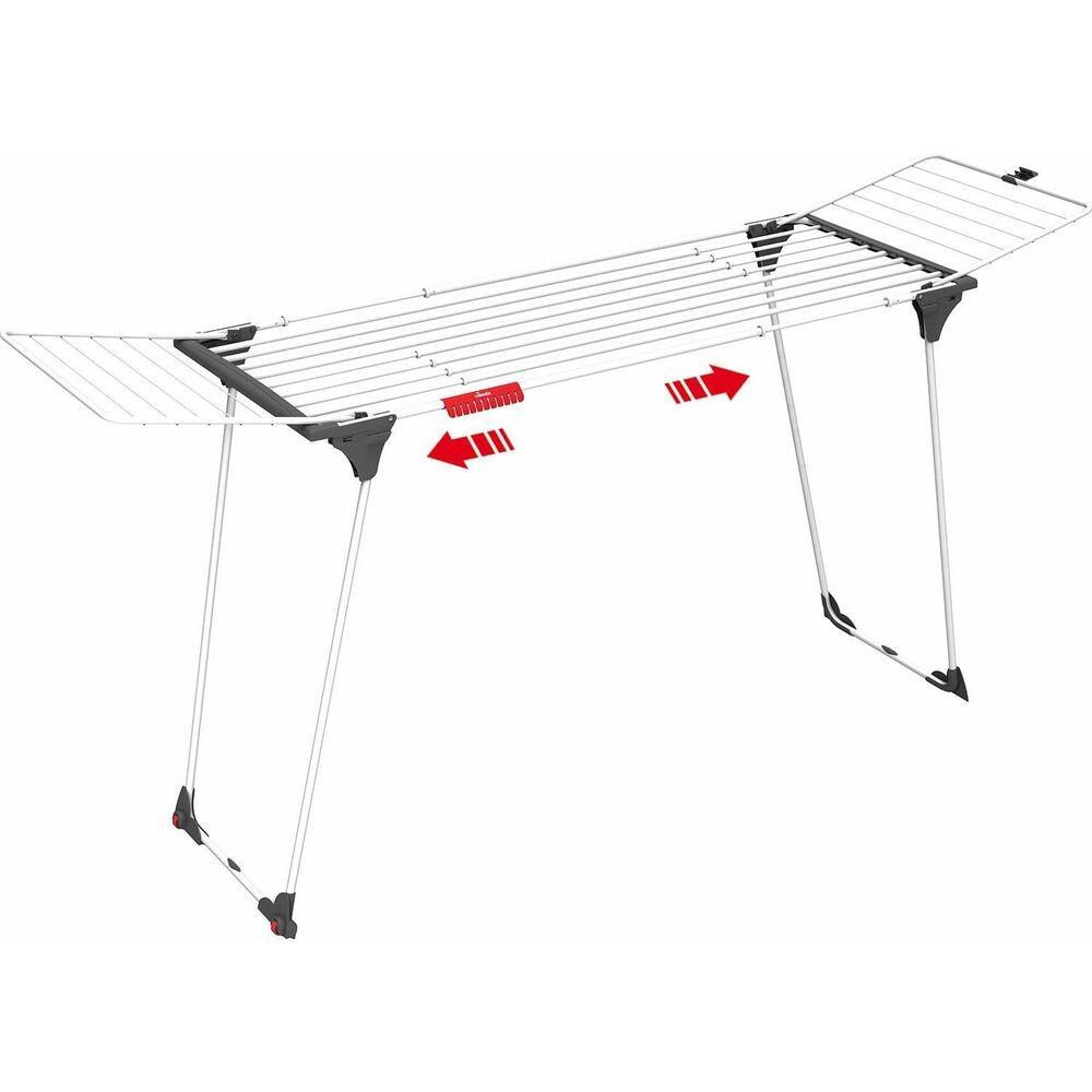 Tørrestativ Vileda Infinity Forlængbar Aluminium Hvid (257 x 57 x 100 cm)