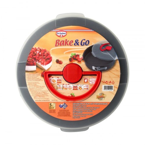 Dr. Oetker springform med låg, sort - Ø 26 cm