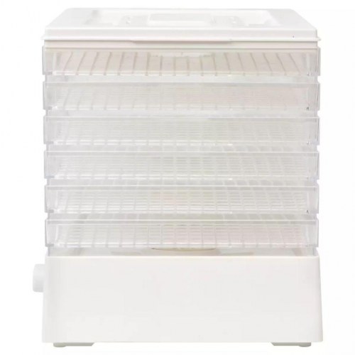 Fødevaredehydrator med 6 bakker 250 W hvid