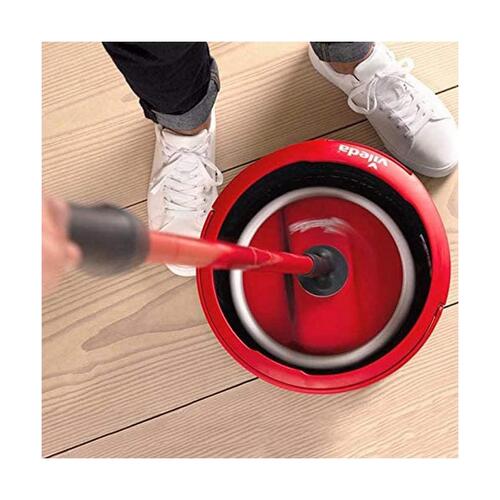 Gulvmoppe med spand Vileda Spin & Clean Roterende polypropylen