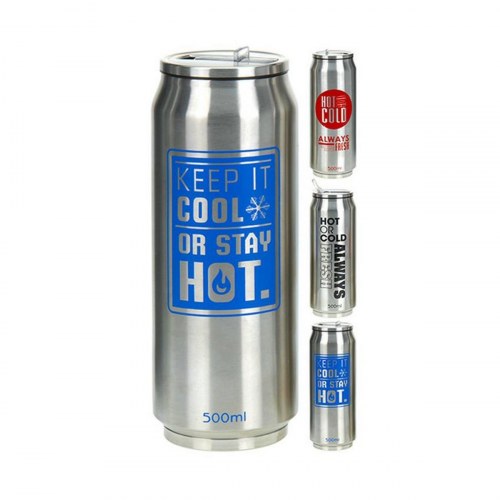 Metaltex termoflaske i rustfrit stål - dåseform, 500 ml