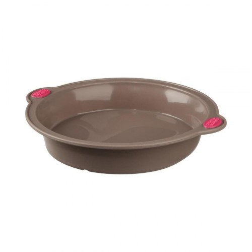 Secret de Gourmet silikone kageform med hank, brun, 24 cm