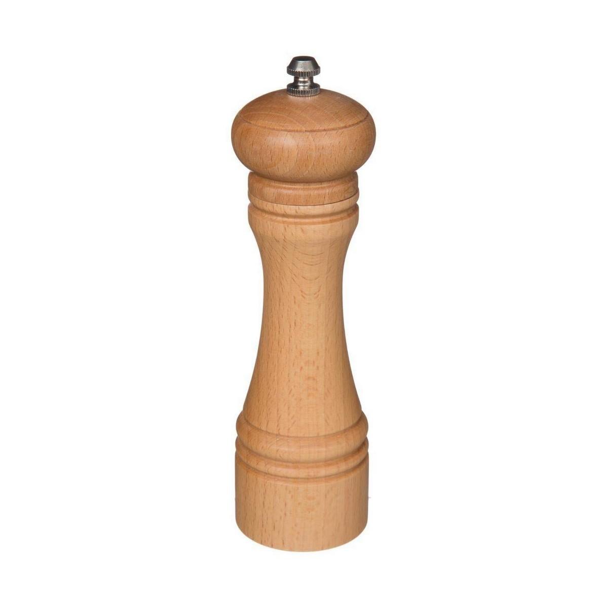 Secret de Gourmet 2-i-1 salt- og peberkværn, brun træ, 22 × 6 cm