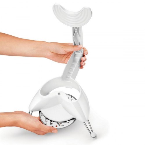 Metaltex rivejern med ben - hvid, rustfrit stål (Ø 24 cm)