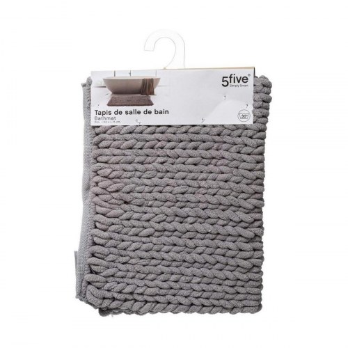 5five Simply Smart bademåtte - grå polyester 50 × 75 cm