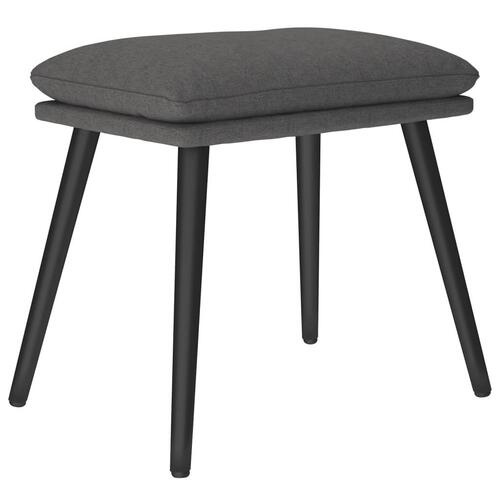 Fodskammel 45x29,5x35 cm stof mørkegrå