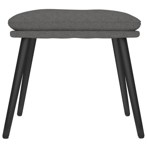 Fodskammel 45x29,5x35 cm stof mørkegrå
