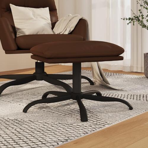 Fodskammel 45x29,5x36 cm kunstlæder brun