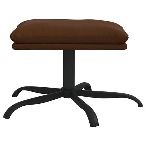 Fodskammel 45x29,5x36 cm kunstlæder brun