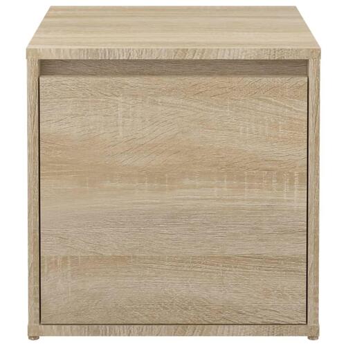 Opbevaringsskab 40,5x40x40 cm konstrueret træ sonoma-eg
