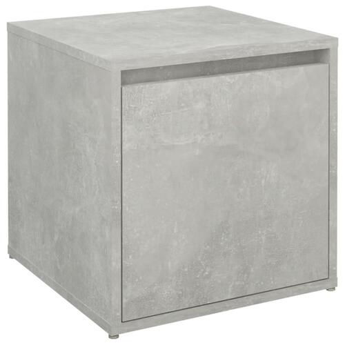 Opbevaringsskab 40,5x40x40 cm konstrueret træ betongrå