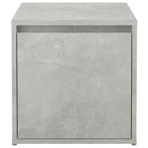 Opbevaringsskab 40,5x40x40 cm konstrueret træ betongrå