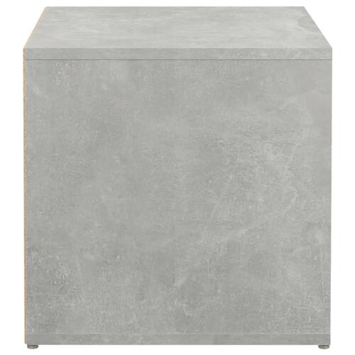 Opbevaringsskab 40,5x40x40 cm konstrueret træ betongrå