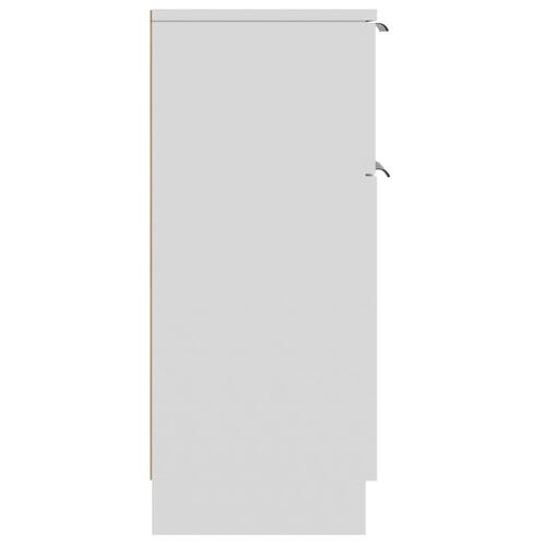 Skænk 30x30x70 cm konstrueret træ hvid