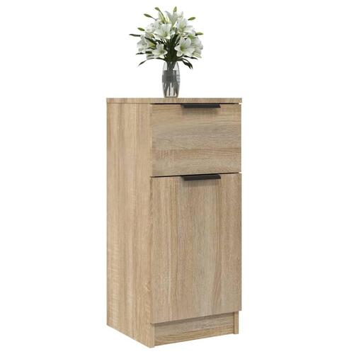 Skænke 2 stk. 30x30x70 cm konstrueret træ sonoma-eg