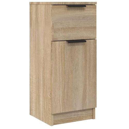 Skænke 2 stk. 30x30x70 cm konstrueret træ sonoma-eg