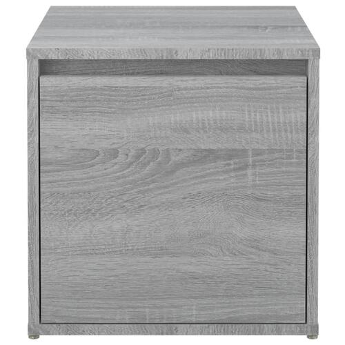 Opbevaringsskab 40,5x40x40 cm konstrueret træ grå sonoma-eg