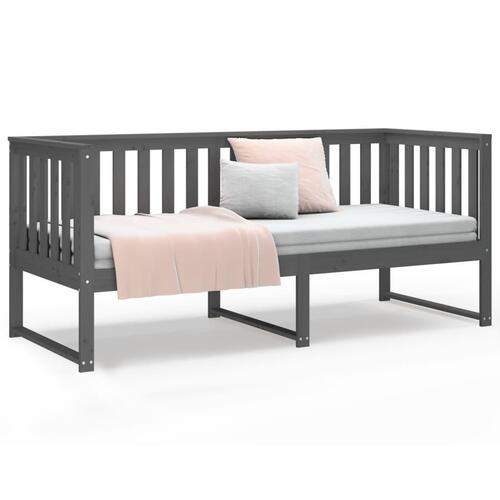 Daybed 80x200 cm massivt fyrretræ grå