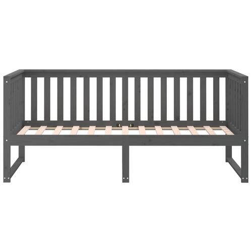 Daybed 80x200 cm massivt fyrretræ grå