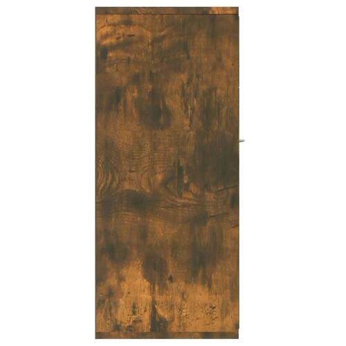 Skænk 88x30x70 cm konstrueret træ røget egetræsfarve