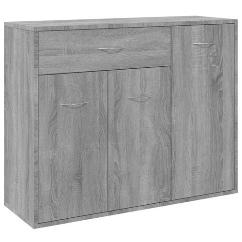 Skænk 88x30x70 cm konstrueret træ grå sonoma-eg