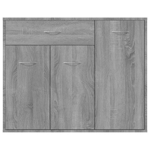 Skænk 88x30x70 cm konstrueret træ grå sonoma-eg