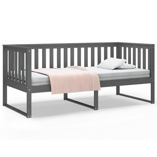 Daybed 90x190 cm massivt fyrretræ grå