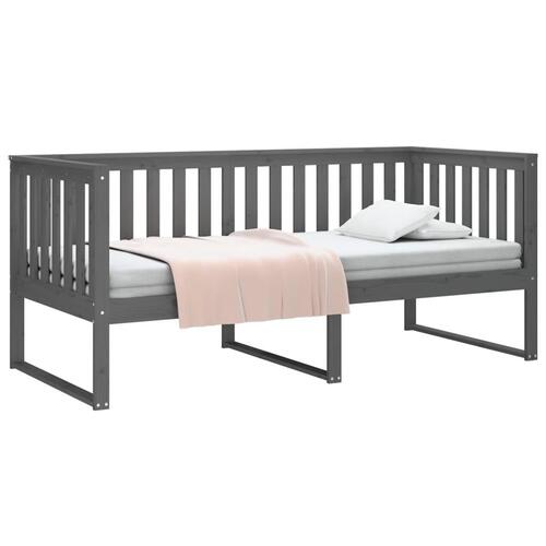 Daybed 90x190 cm massivt fyrretræ grå