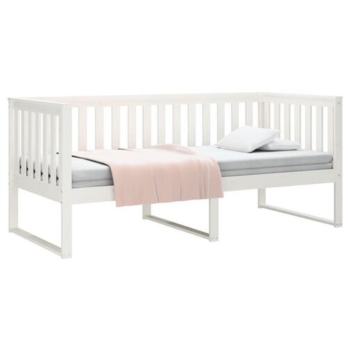 Daybed 100x200 cm massivt fyrretræ hvid