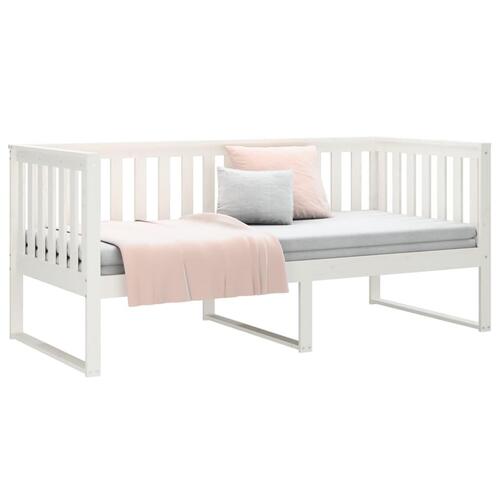 Daybed 100x200 cm massivt fyrretræ hvid