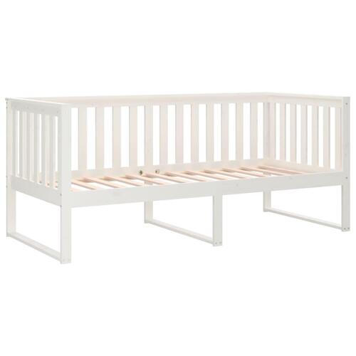 Daybed 100x200 cm massivt fyrretræ hvid
