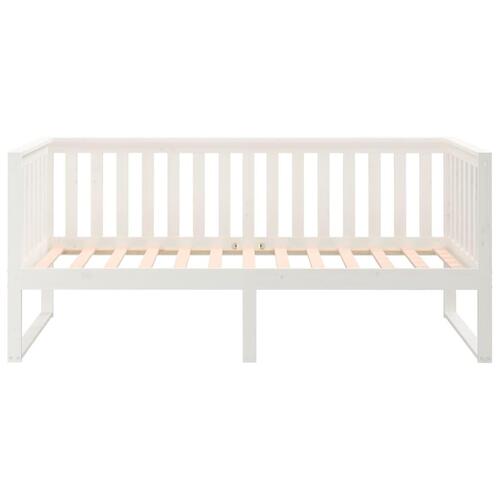 Daybed 100x200 cm massivt fyrretræ hvid