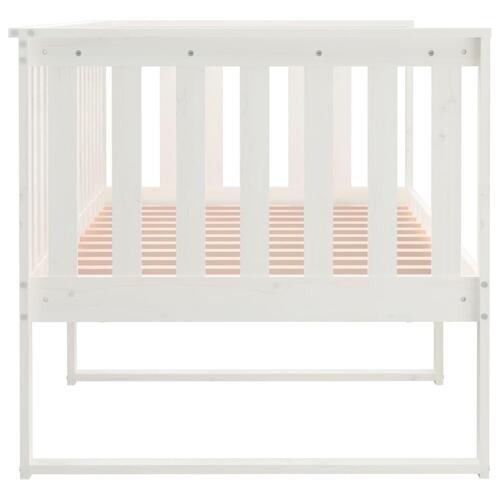 Daybed 100x200 cm massivt fyrretræ hvid