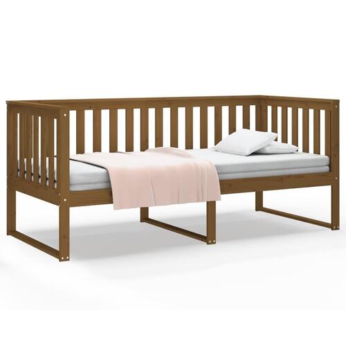 Daybed 100x200 cm massivt fyrretræ gyldenbrun