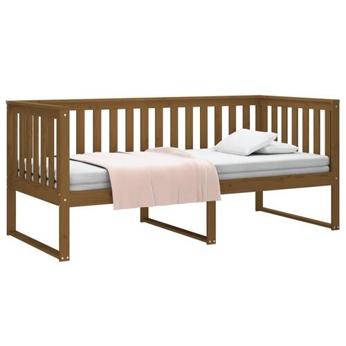 Daybed 100x200 cm massivt fyrretræ gyldenbrun