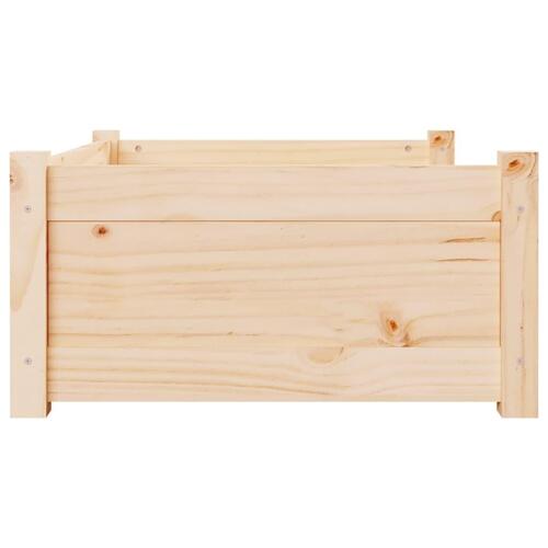 Hundeseng 75,5x55,5x28 cm massivt fyrretræ