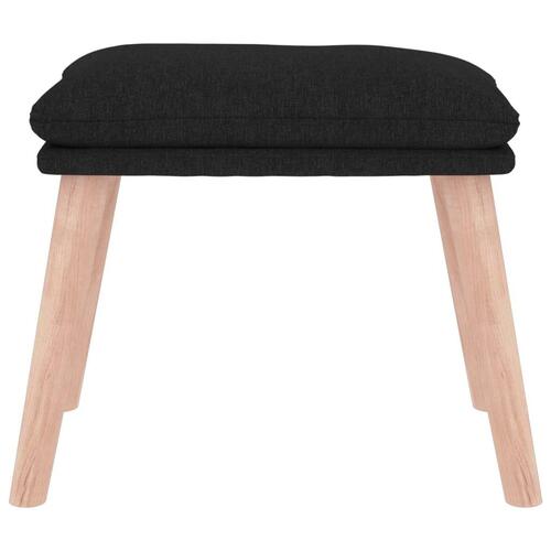Fodskammel 45x29,5x35 cm stof sort