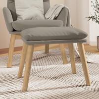 Fodskammel 45x29,5x35 cm fløjl lysegrå