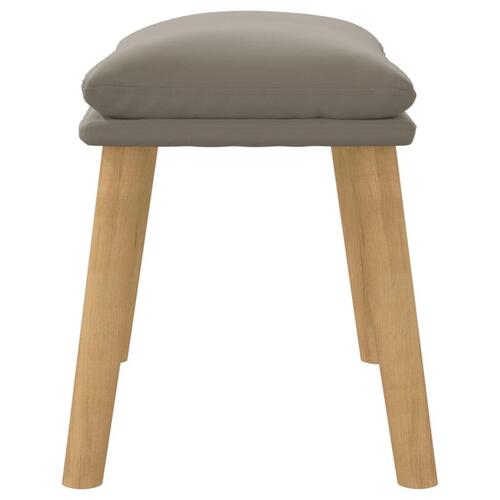 Fodskammel 45x29,5x35 cm fløjl lysegrå
