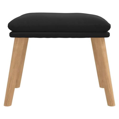 Fodskammel 45x29,5x35 cm fløjl sort