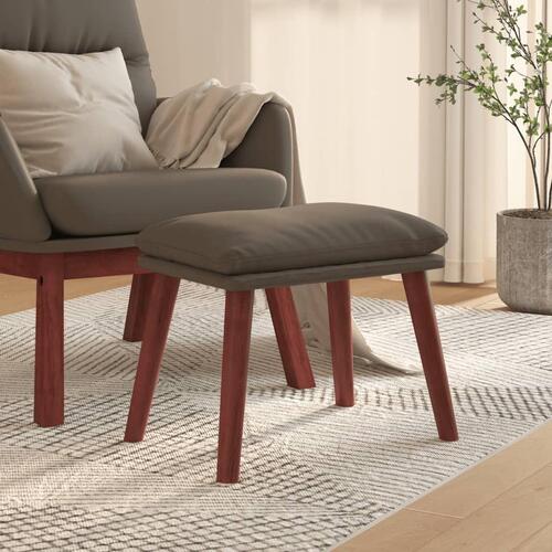 Fodskammel 45x29,5x35 cm kunstlæder grå