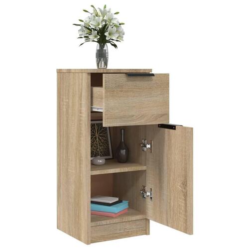 Skænk 30x30x70 cm konstrueret træ sonoma-eg