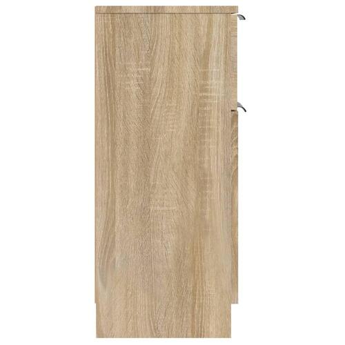 Skænk 30x30x70 cm konstrueret træ sonoma-eg